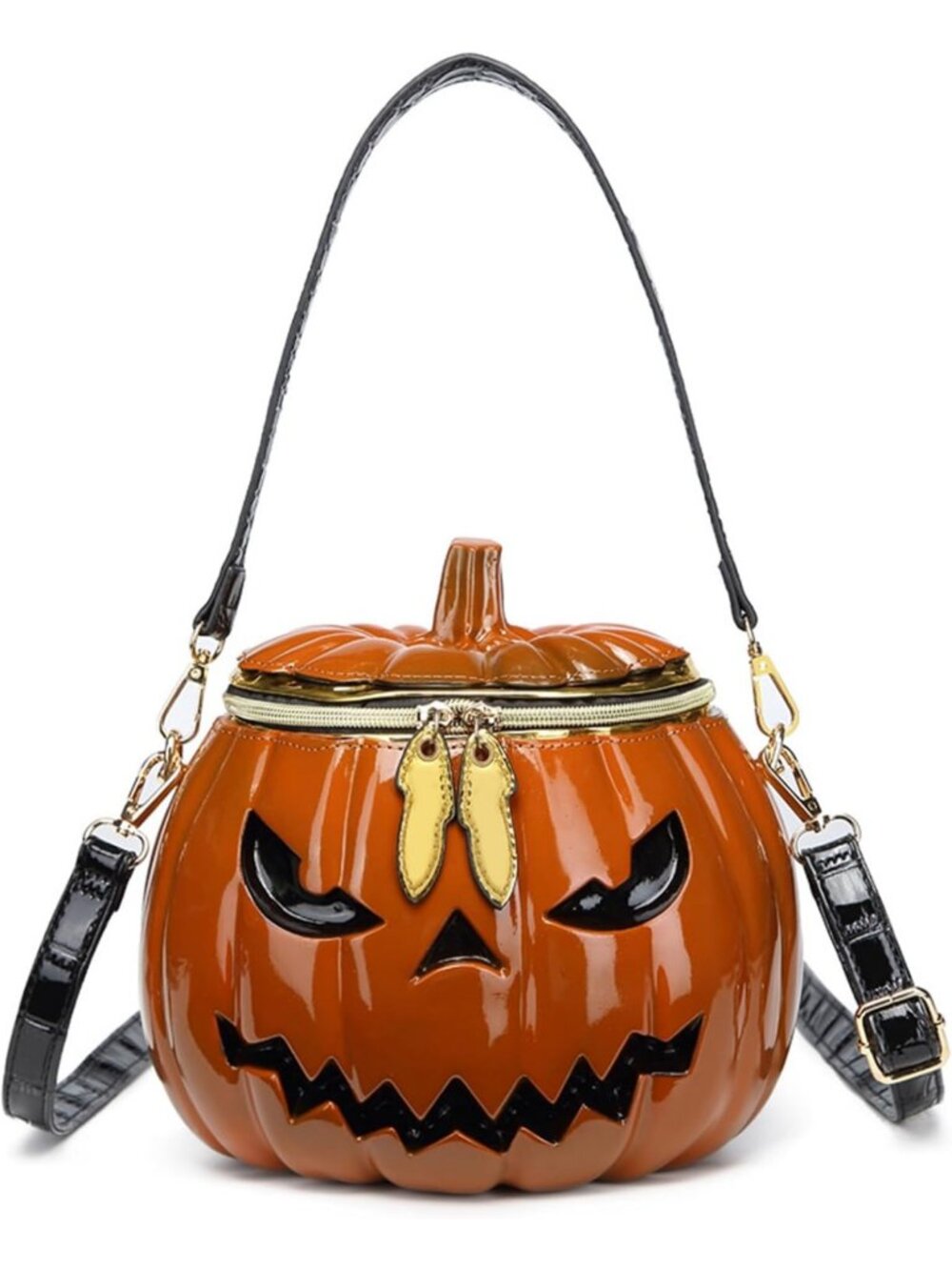 Orange Pumpkin Crossbody Bag for Women | Halloween Purse | Cute Fall Accessory